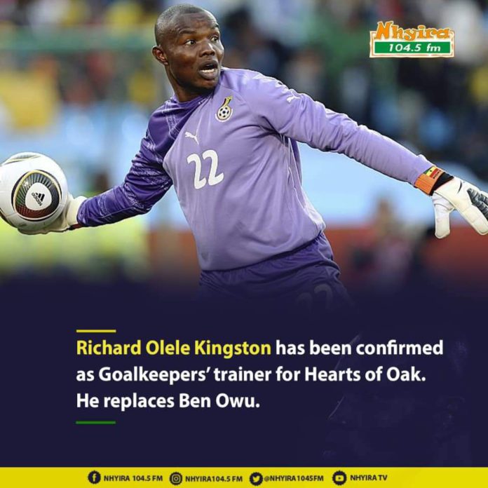 Ex Black Stars Goalkeeper Named Hearts Of Oak S Goalkeepers Trainer