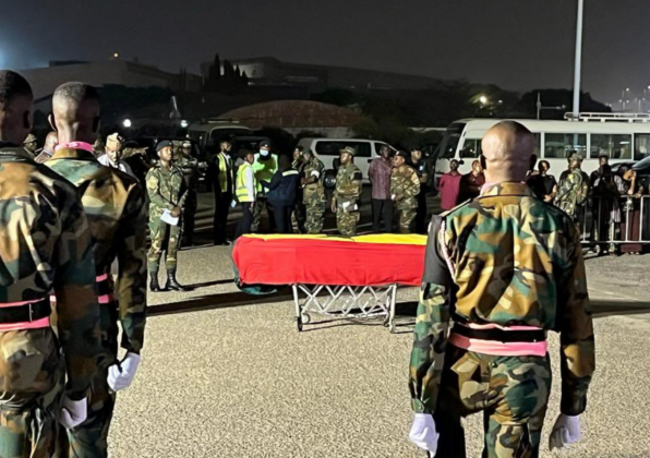 Christian Atsu S Casket Touches Down In Ghana Photos Adomonline