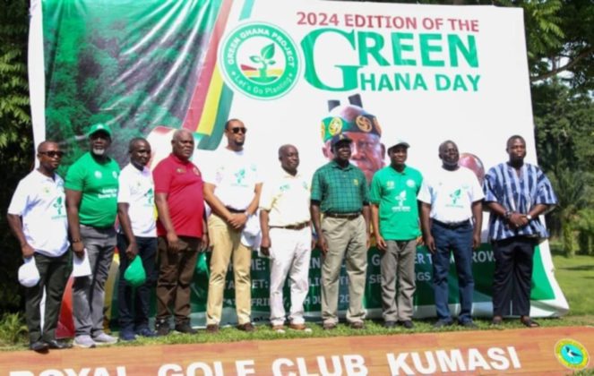 Green Ghana Day Otumfuo Osei Tutu II Leads Tree Planting Exercise