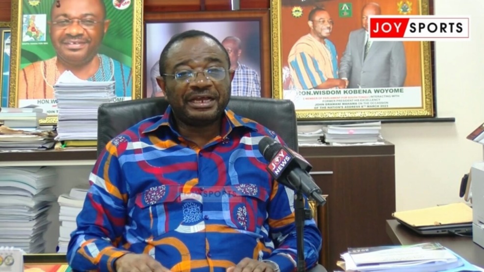 The chairman of Parliament's Select Committee for Youth, Sports, and Tourism, Kobena Mensah Woyome