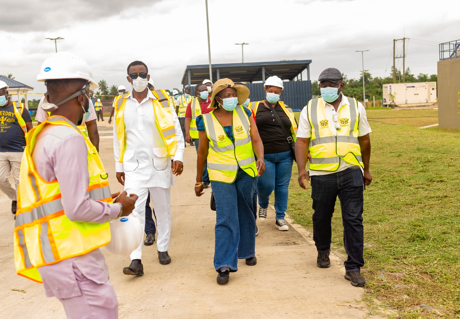 Lydia Alhassan Inspects Sanitation Projects In Western Region 