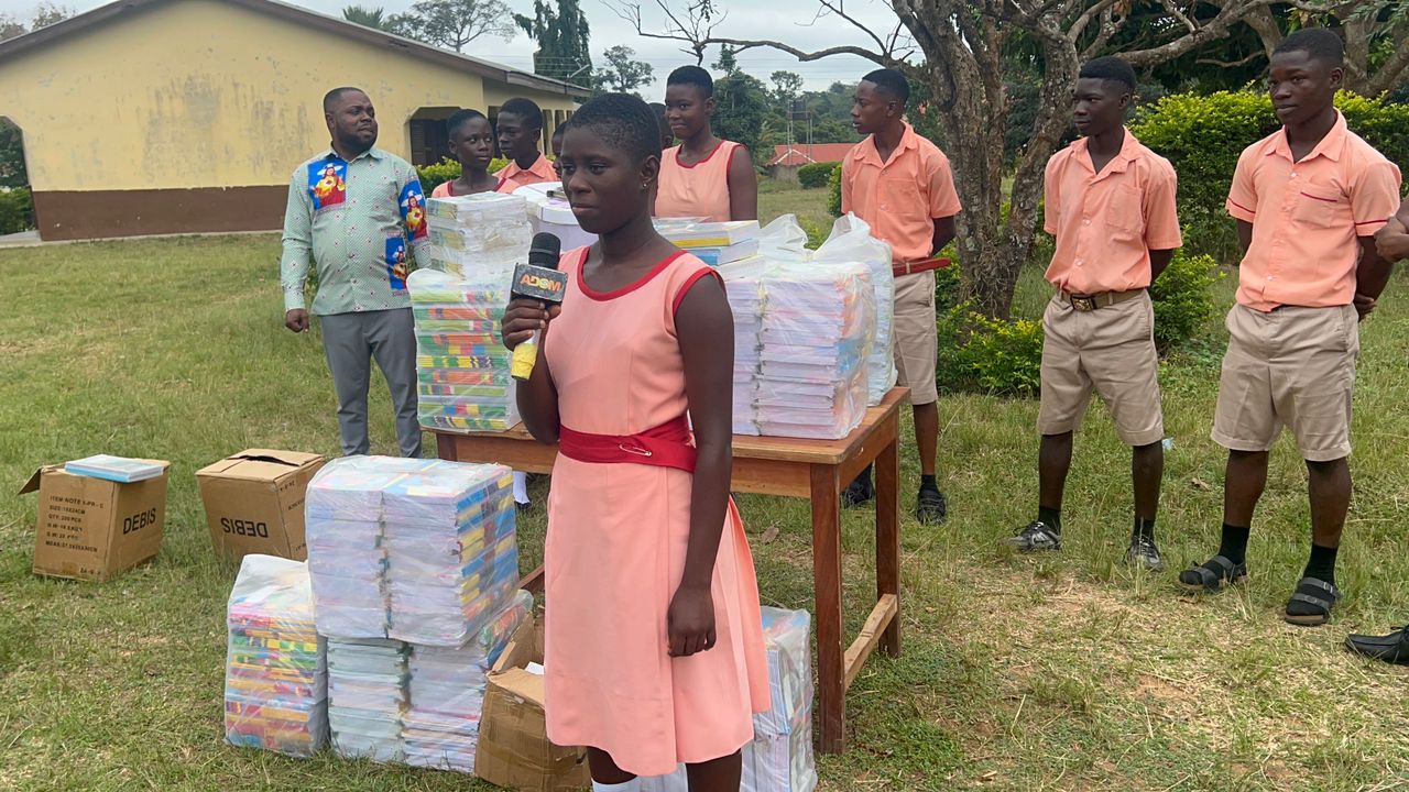 Mike2 Foundation Donates Educational Materials to Bukuruwa D/A JHS 