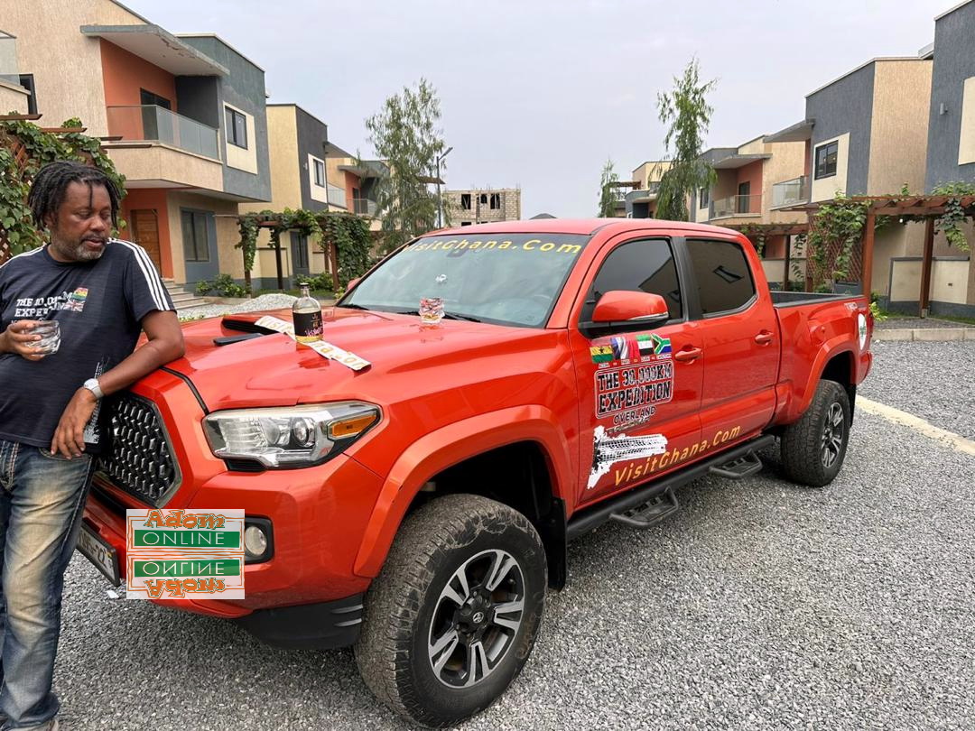 Mr Franklin Peters gears up for the road trip 