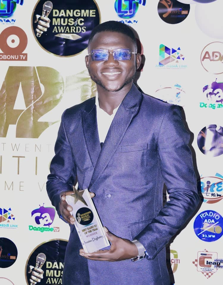 DJ Promise wins Best Radio DJ of the Year award at the 2021 Dangme Music Awards