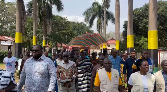 NAPO accompanies Asantehene to cast his vote 