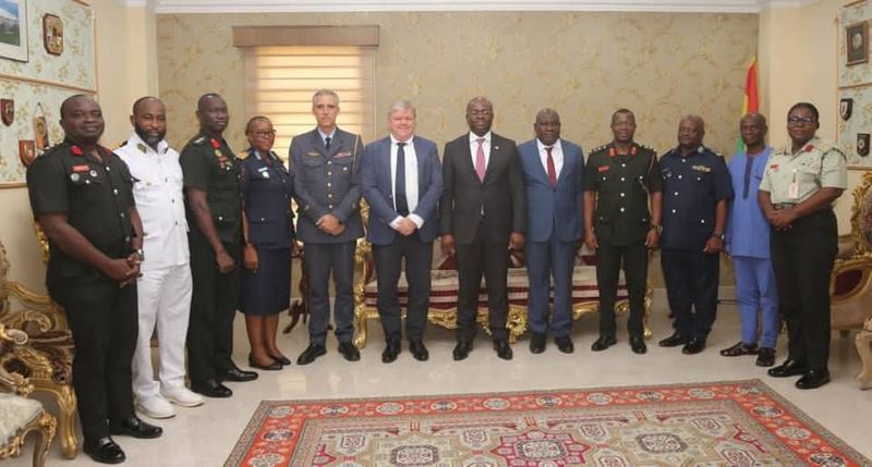 Defence Minister Omane Boamah Engages Diplomats On Security Cooperation