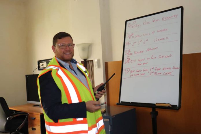 Rathgeb taking participants through safety lessons