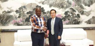 Former President John Mahama thanked the Chinese Ambassador, Shi Ting Wang, for China's support during his presidency.