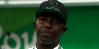 Samson Siasia coached Nigeria as they won bronze at the 2016 Olympics in Rio.