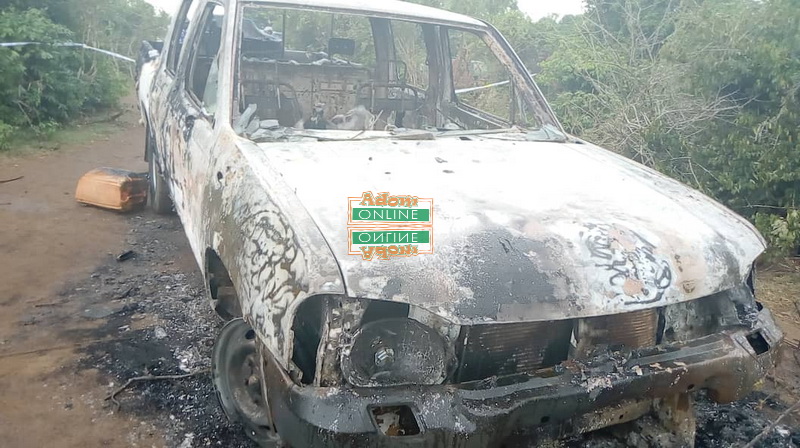 Photos: Family of three ambushed, burnt to death at Prampram ...