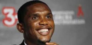 Cameroonian football legend, Samuel Eto'o