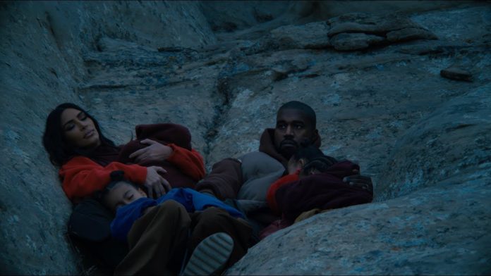 Kanye West and family in Closed on Sunday music video