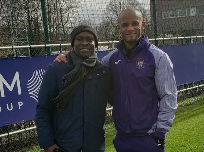 CK Akonnor with Vincent Kompany