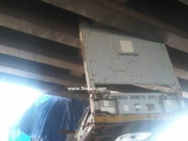 Damaged Ashaiman Bridge on the Accra-Tema motorway