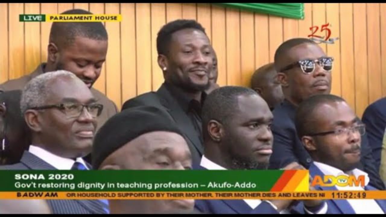 Image result for asamoah gyan at sona 2020