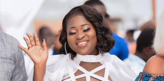 Sista Afia at Medikal and Fella Makafui's traditional wedding at East Legon Hills