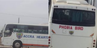 Hearts of Oak team bus