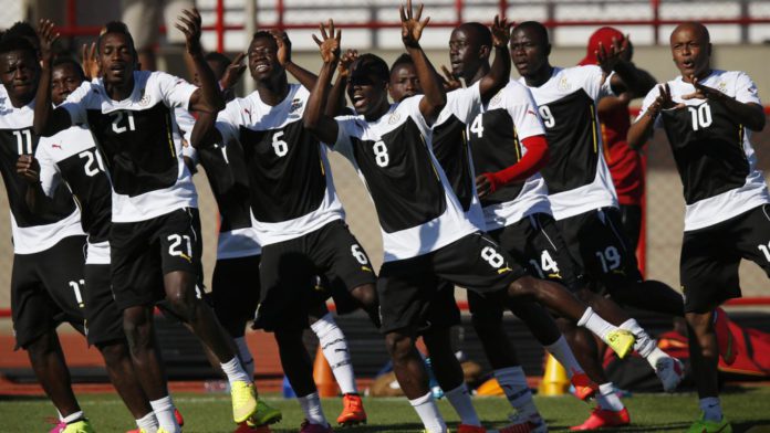 Black Stars players training