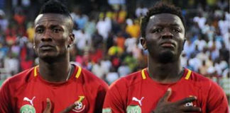 Asamoah Gyan and Sulley Muntari