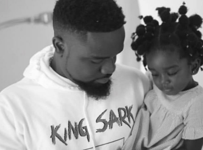 Sarkodie and his daughter, Titi