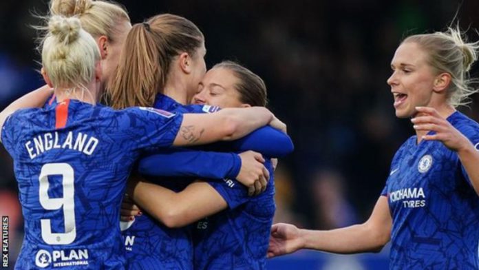 Chelsea did not lose a Women's Super League match during the curtailed 2019-20 season