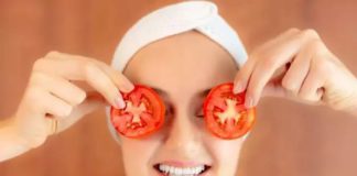 tomatoes on face