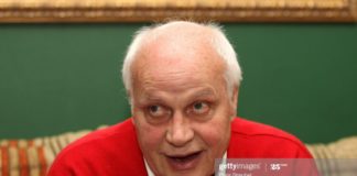 BERLIN - MARCH 13: Otto Pfister, former national coach of Kamerun attends an interview during the 7th International football film festival '11mm' on March 13, 2010 in Berlin, Germany. (Photo by Boris Streubel/Bongarts/Getty Images)