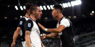 Juventus-Lazio, Serie A 2019-2020: esultanza Cristiano Ronaldo dopo il gol dell'1-0 (Getty Images) Image credit: Getty Images