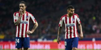 Atletico say both Sime Vrsaljko (left) and Angel Correa are asymptomatic