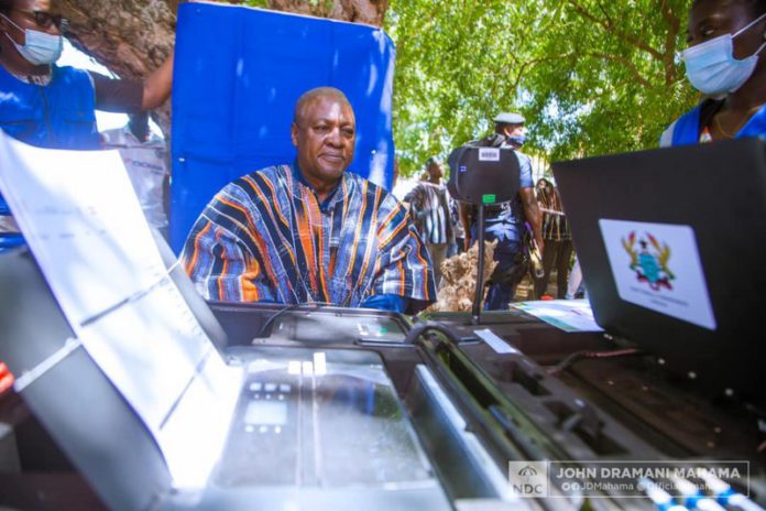 John Mahama gets voter ID Card