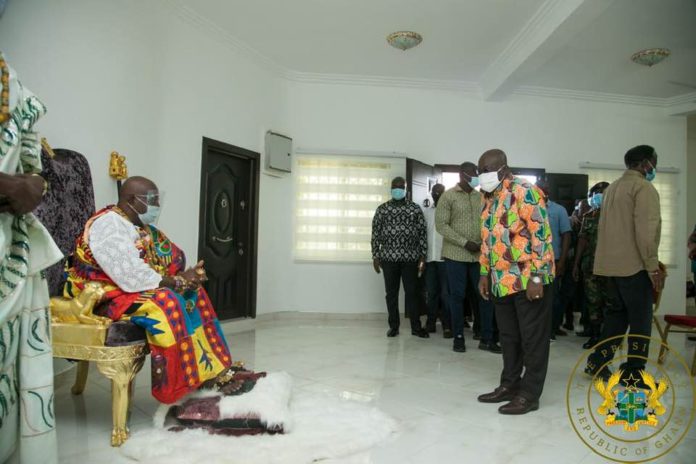 President Akufo-Addo and Awoamefia of the Anlo State, Togbui Sri III