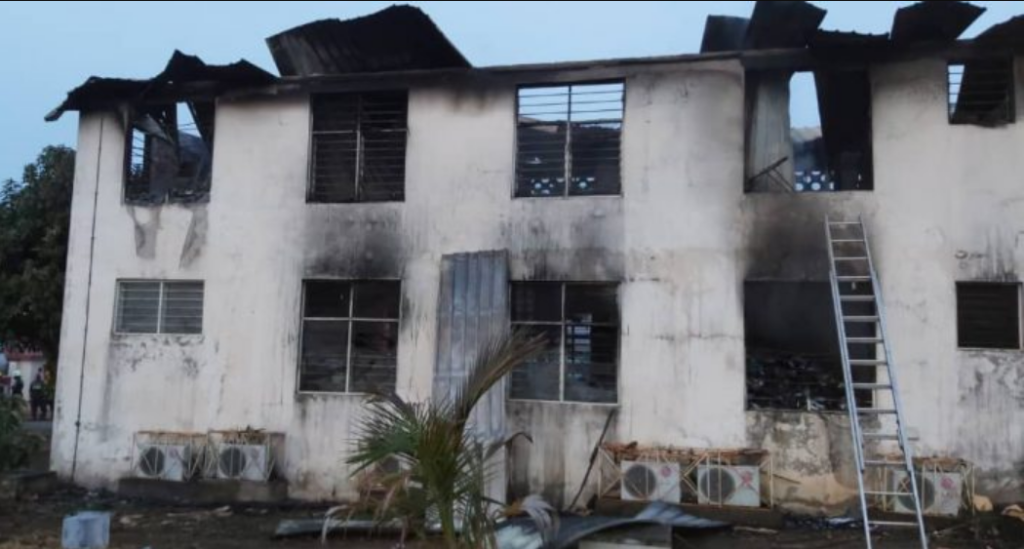 Fire guts EC’s Greater Accra Regional office