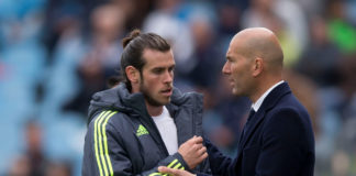 Gareth Bale and Zinedine Zidane