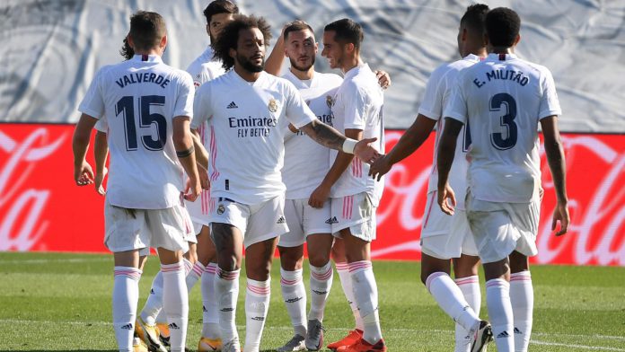 REAL MADRID CELEBRATE IMAGE CREDIT: GETTY IMAGES