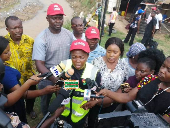 Lydia Alhassan starts construction of drainage system to end floods in her constituency