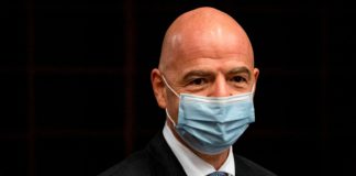 FIFA president Gianni Infantino has mild symptoms and is self-isolating