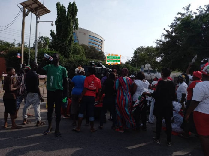 NDC clash with police at EC office