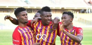 Hearts of Oak players celebrate