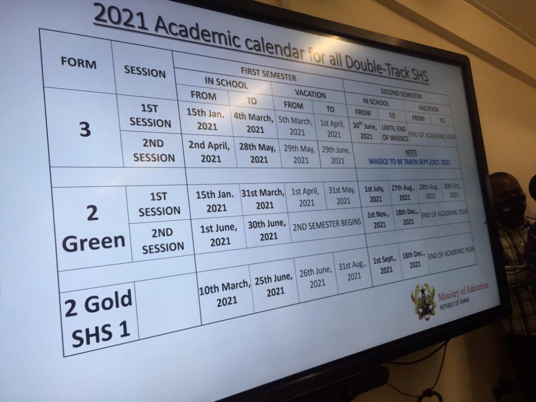 JUST IN SHS 2020/2021 Academic Year Calendar Released By GES [SEE