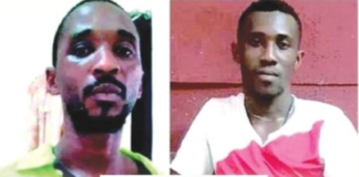 The suspects; Samuel Udeotuk Wills and John Oji