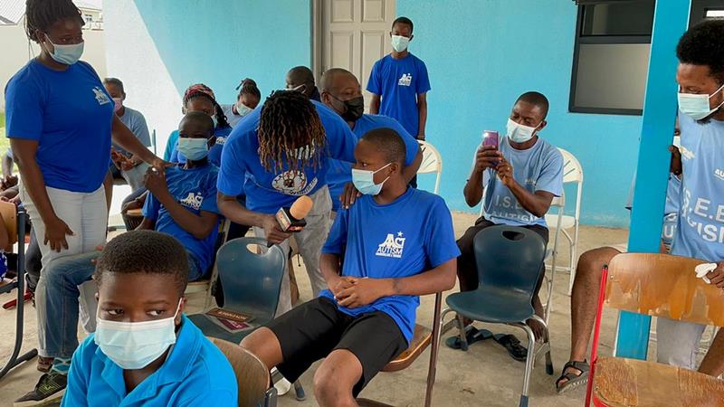 Kofi Mole celebrates birthday with Autistic kids