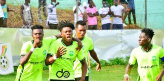 Dreams FC celebrate