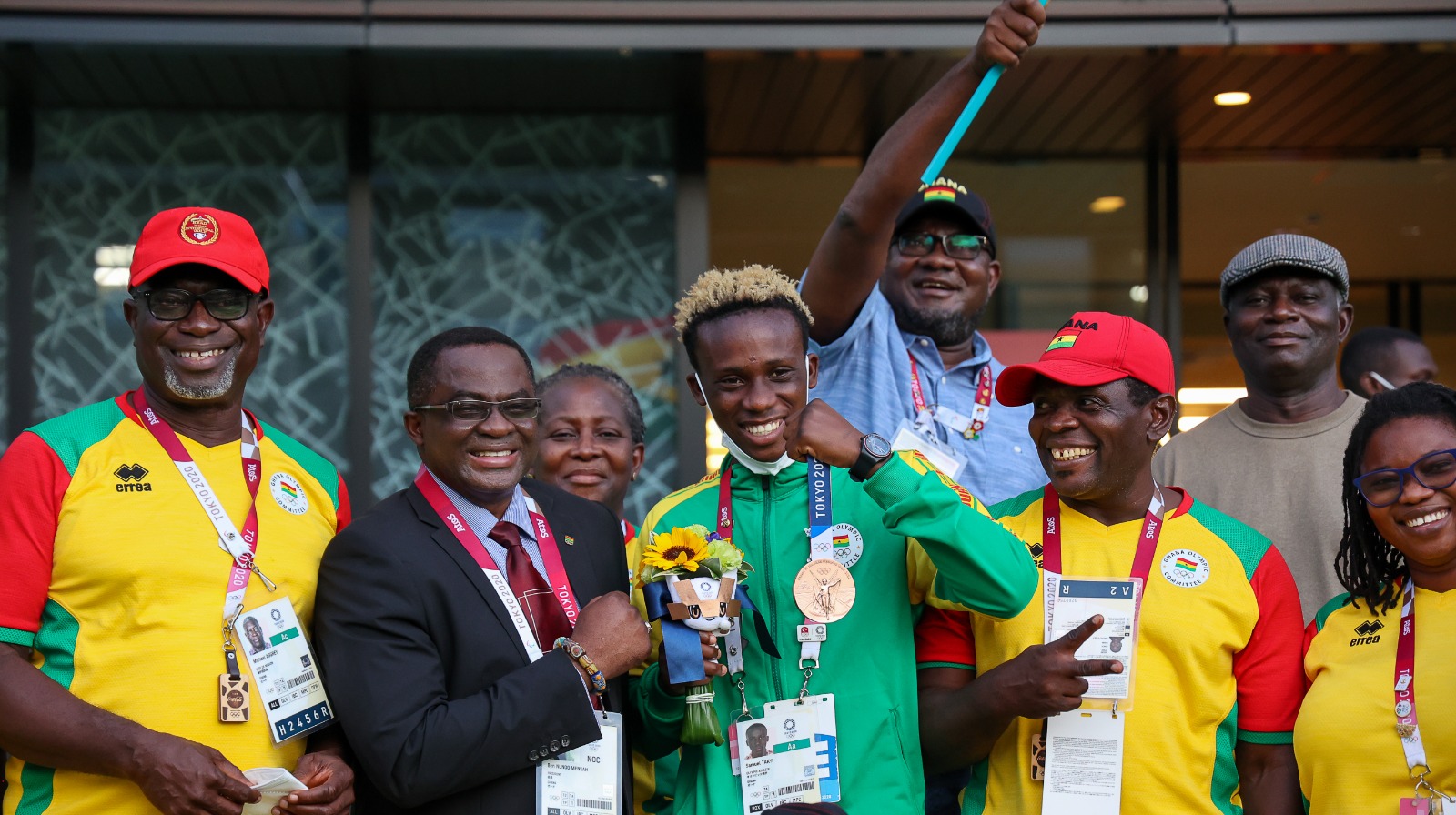 Tokyo 2020: Team Ghana welcomes bronze medal winner Samuel Takyi to ...