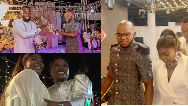 Moment Obinim and wife sprayed cash on Obofowaa at her birthday bash