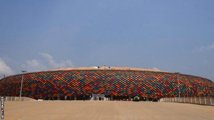 The stadium, newly constructed for the tournament, also hosted the opening ceremony