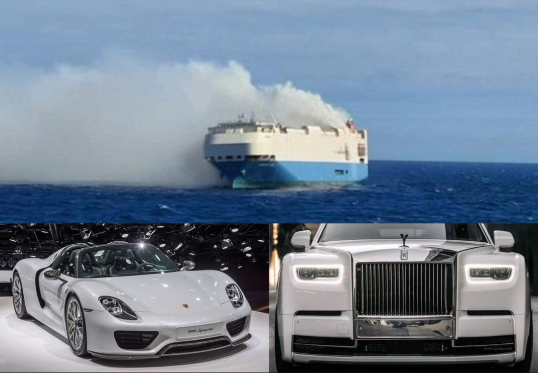 Ship carrying 4,000 luxury cars sinks [Video]