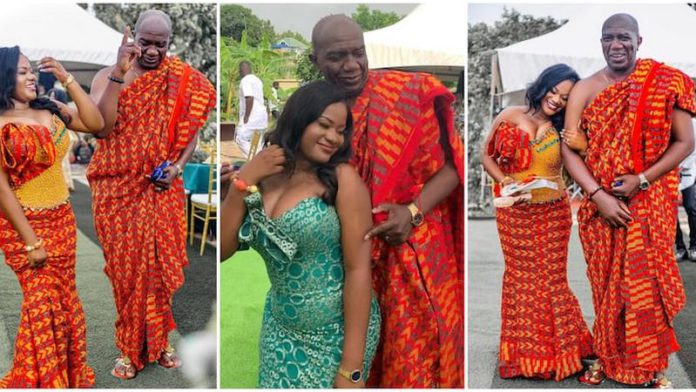 A wedding couple from Kumasi has gone viral Photo source: @delyn_wedding