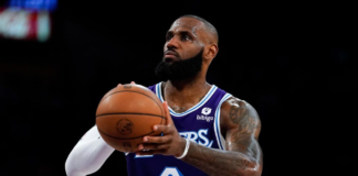 The Los Angeles Lakers' LeBron James earned an estimated $121.2 million before taxes and agents' fees over the last 12 months, a record for an NBA player. ASHLEY LANDIS/ASSOCIATED PRESS