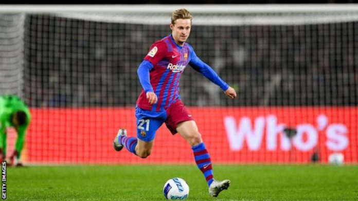 De Jong made 47 appearances for Barcelona last season