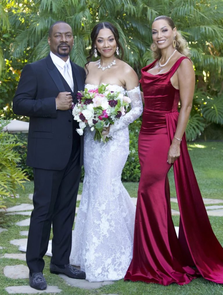 Eddie Murphy’s daughter Bria marries fiancé in romantic Beverly Hills ...